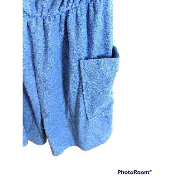 NWT Vintage Terrycloth Romper Jumper Gloria's Fashions Coverup Blue - Large - Picture 5 of 12